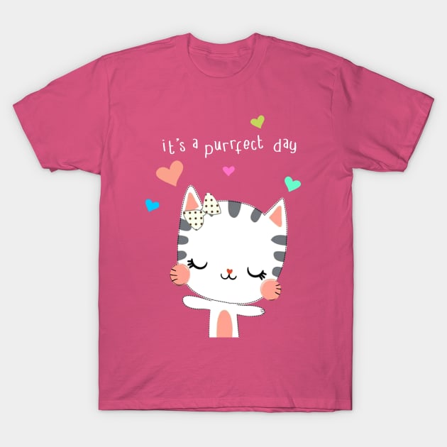 it's a purrfect day T-Shirt by Berujung Harmony